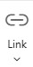 screenshot of the Microsoft office link button with the image of a chain link, the word, 