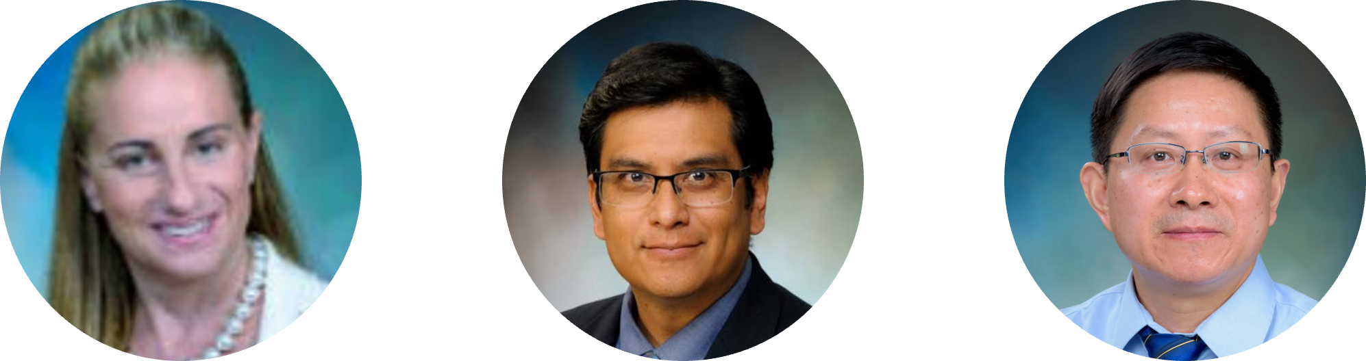 images of Drs. Fernanda Laezza, Agenor Limon & Jia Zhou