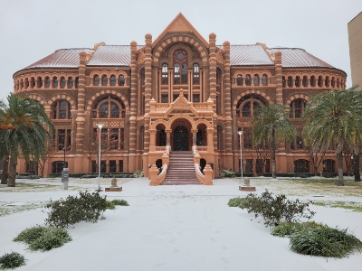 campus snow 4 Image of campus in snow