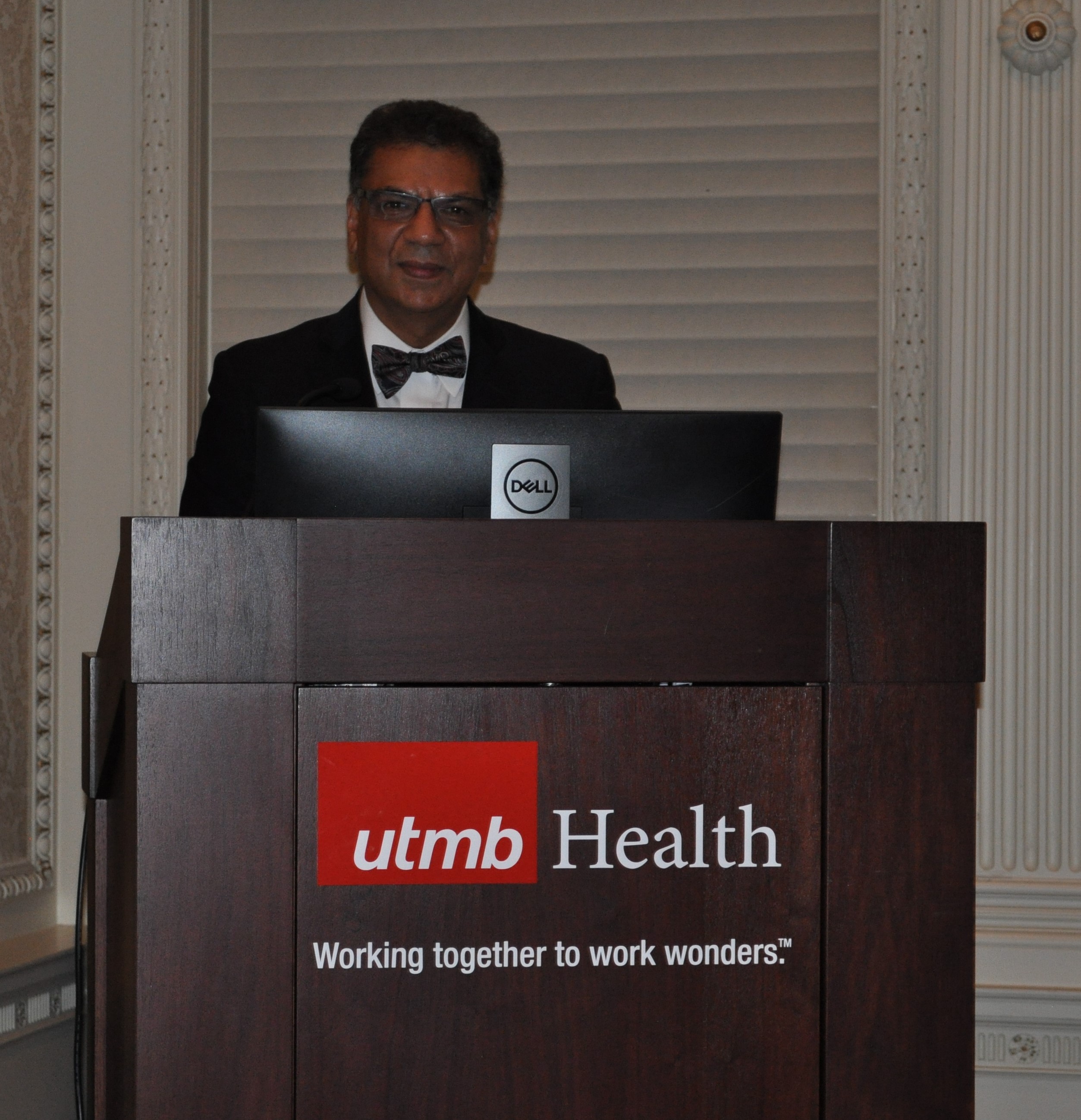 Photo of Dr. Bhardwaj at pdium