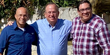 Dean Gustavo Hernández Vidal (UANL), Professor Gregory Gray (UTMB), and Professor Gustavo Moreno-Degollado, DVM (UANL), begin One Health Research collaborations, July 2023