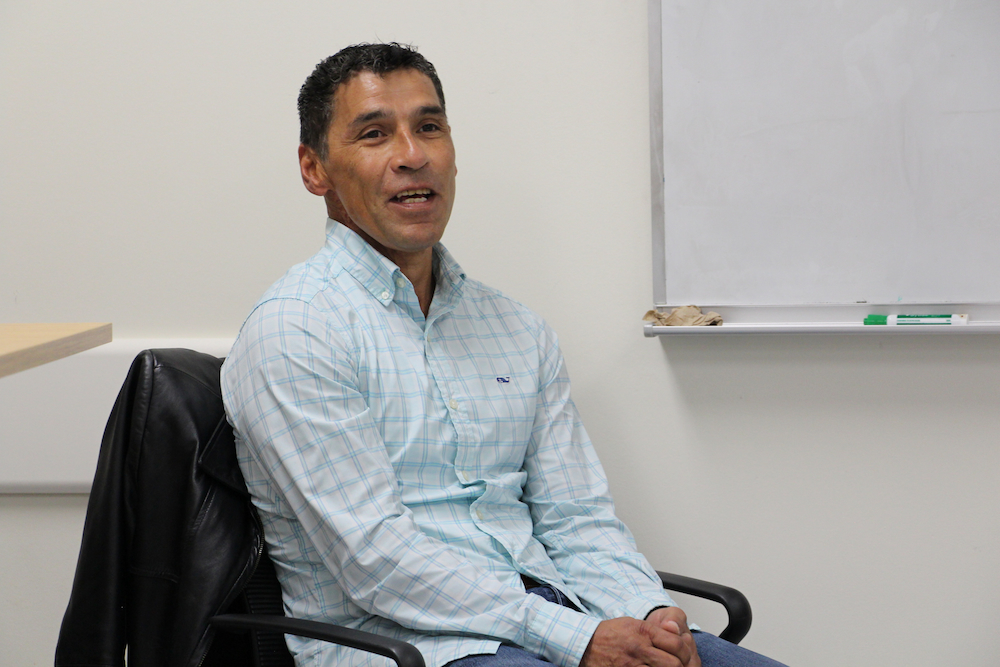 4 A panelist sharing a lighthearted story