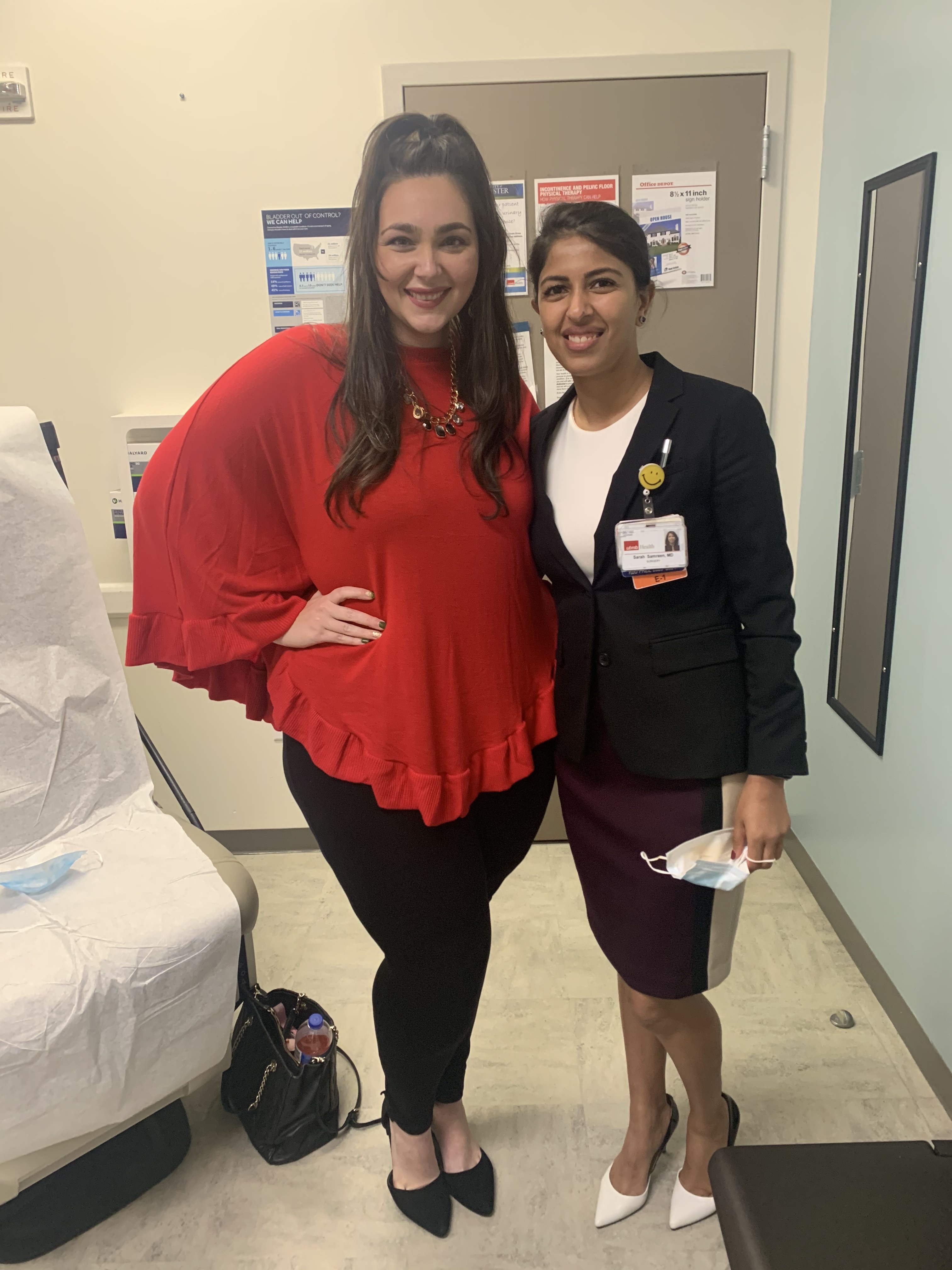 IMG_1645 woman standing with her doctor